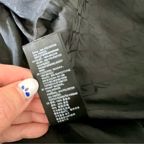 M By Madonna For H&M Zip Up Satin Jacket Size 8 - Picture 7 of 8